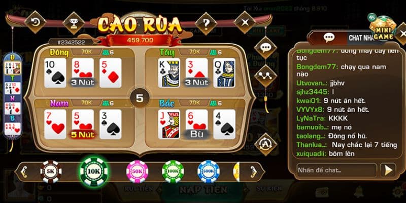 bài cào rùa Luật chơi cơ bản của game bài